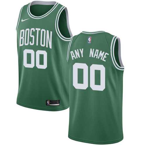 Womens Customized Boston Celtics Swingman Green Nike NBA Icon Edition Jersey